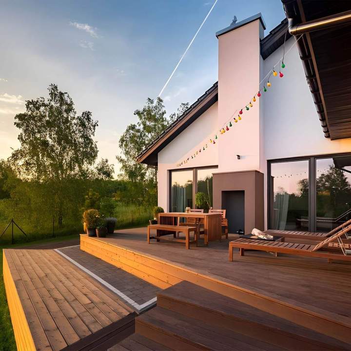 Fourniture de lames de terrasse en bois Cavan